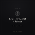 Seal Tee (Light) + Sticker Bundle