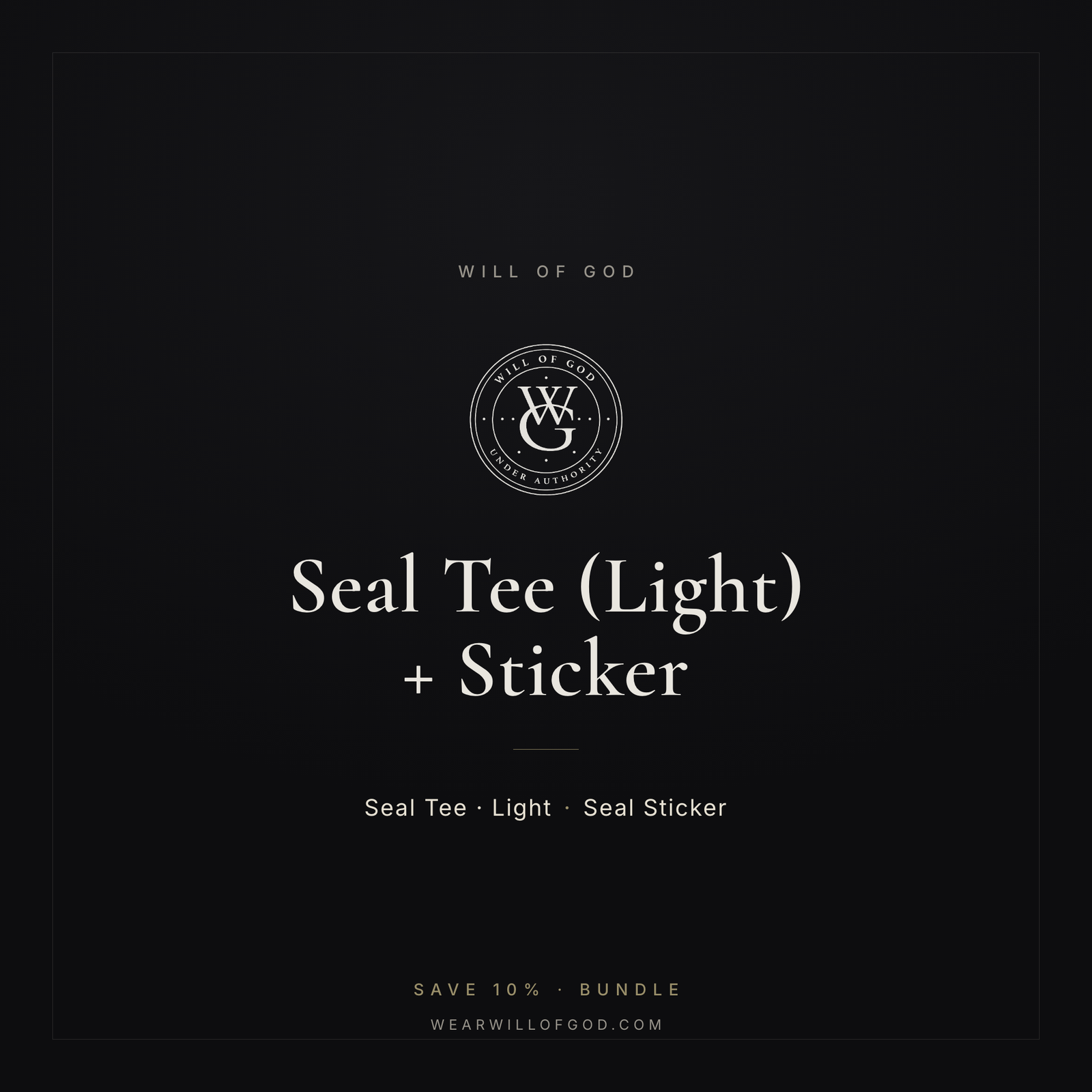 Seal Tee (Light) + Sticker Bundle