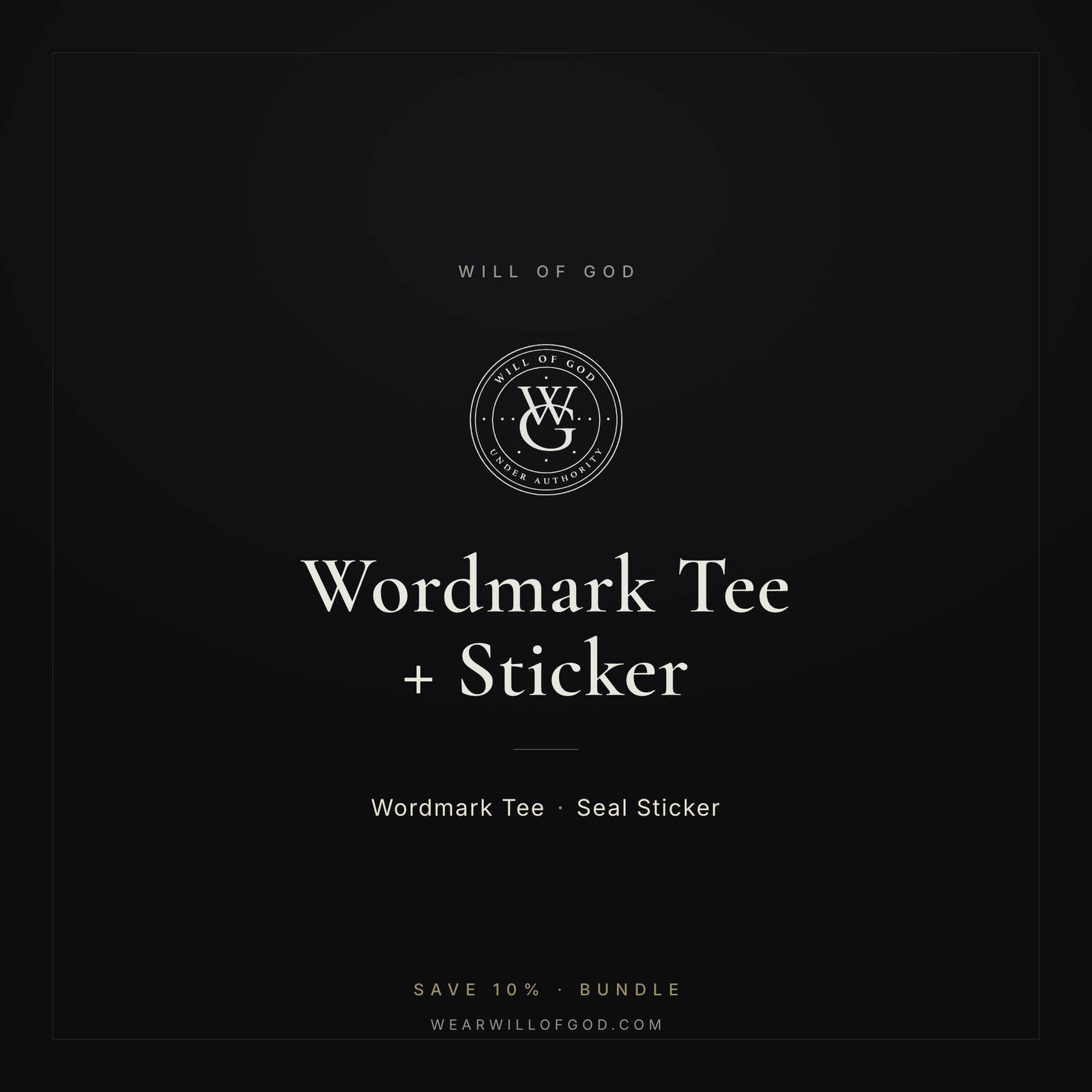 Wordmark Tee + Sticker Bundle